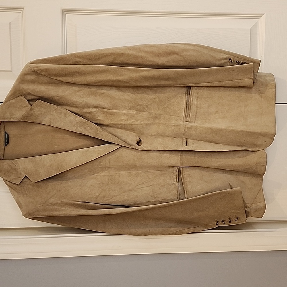 Men's suede leather jacket